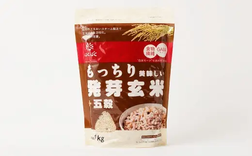 【はくばく】もっちり美味しい発芽玄米＋五穀 1,000g×6袋 雑穀 雑穀米 コメ 米 国産 ご飯 ごはん 雑穀ごはん 五穀 発芽玄米