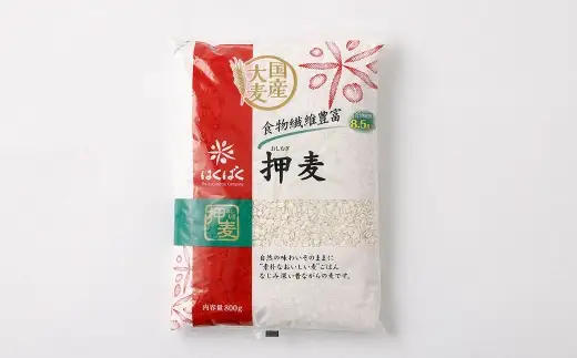 【はくばく】押麦 800g×6袋 雑穀 雑穀米 麦ごはん 常温保存 パックご飯 備蓄 混ぜるだけ 健康