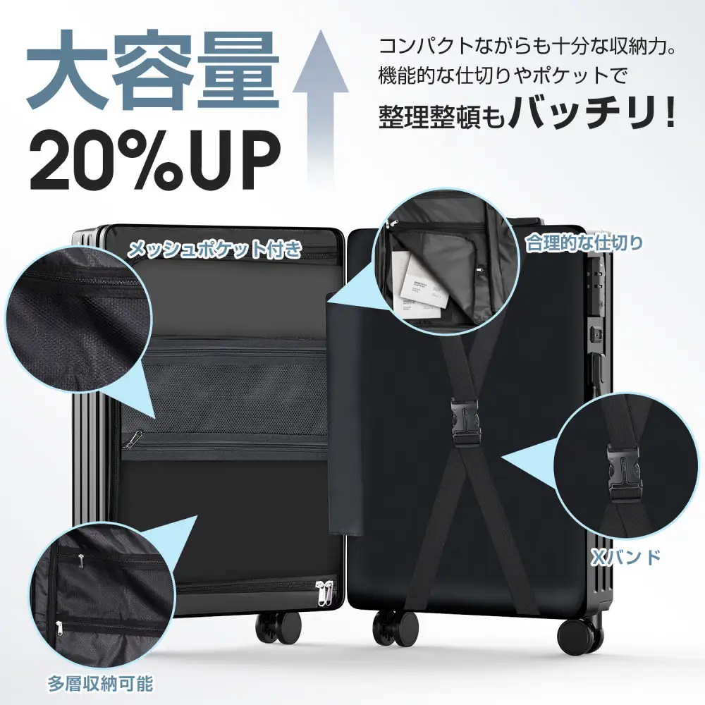 スーツケース  701   Mサイズ　ブラック