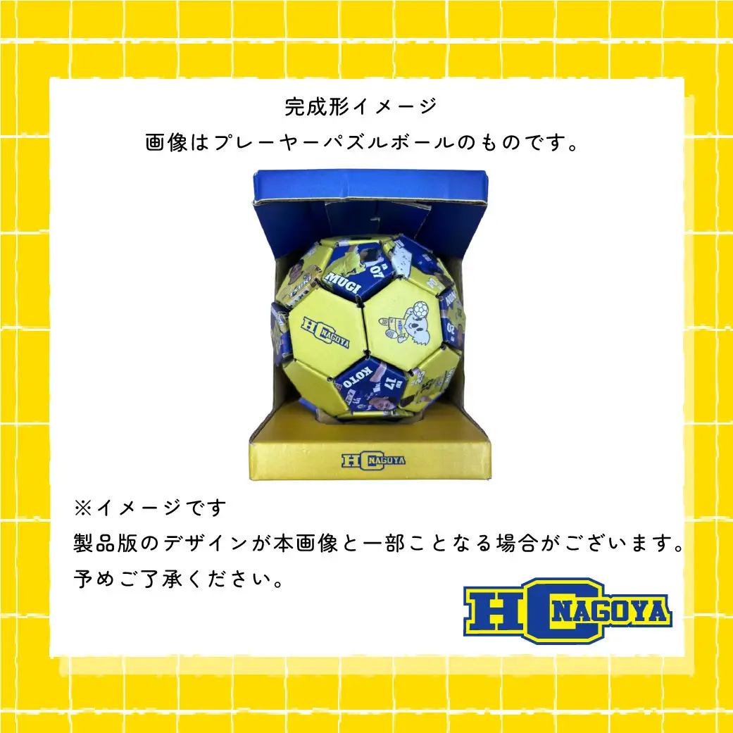HC名古屋 2025-2026シーズンプレーヤー＆デュアルキャリア スペシャル パズルボール 【トップスポーツチーム活動支援事業寄附金専用】