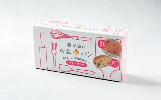 我が家の救急 パン (ストロベリー) 1ケース(2個入り)×24箱