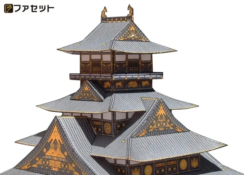 1251 復元 豊臣大坂城ペーパークラフト