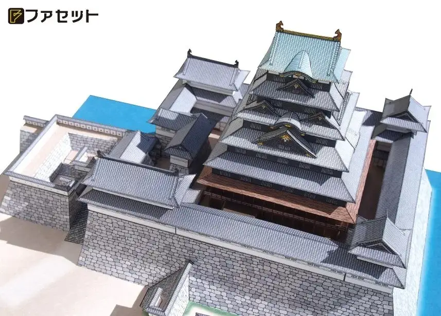 1252 復元 駿府城ペーパークラフト