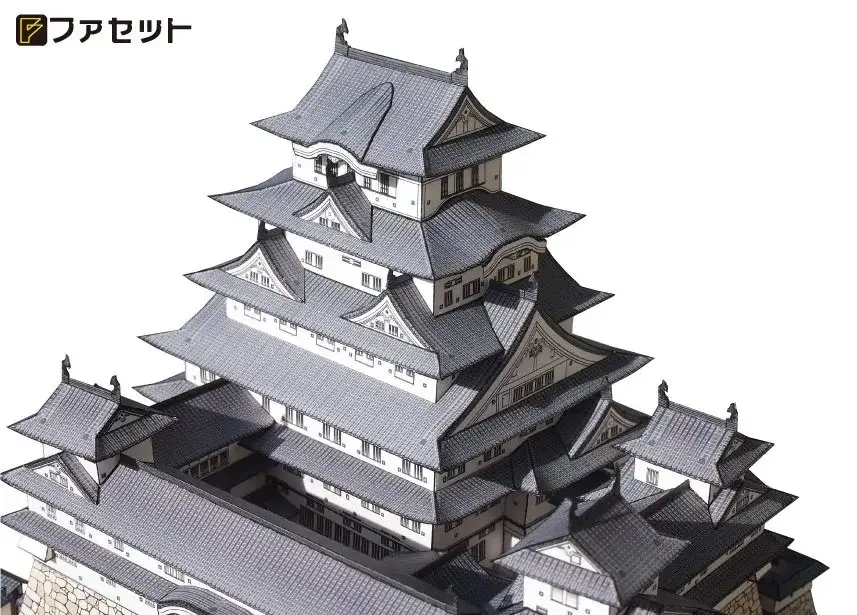 1255 国宝 姫路城ペーパークラフト