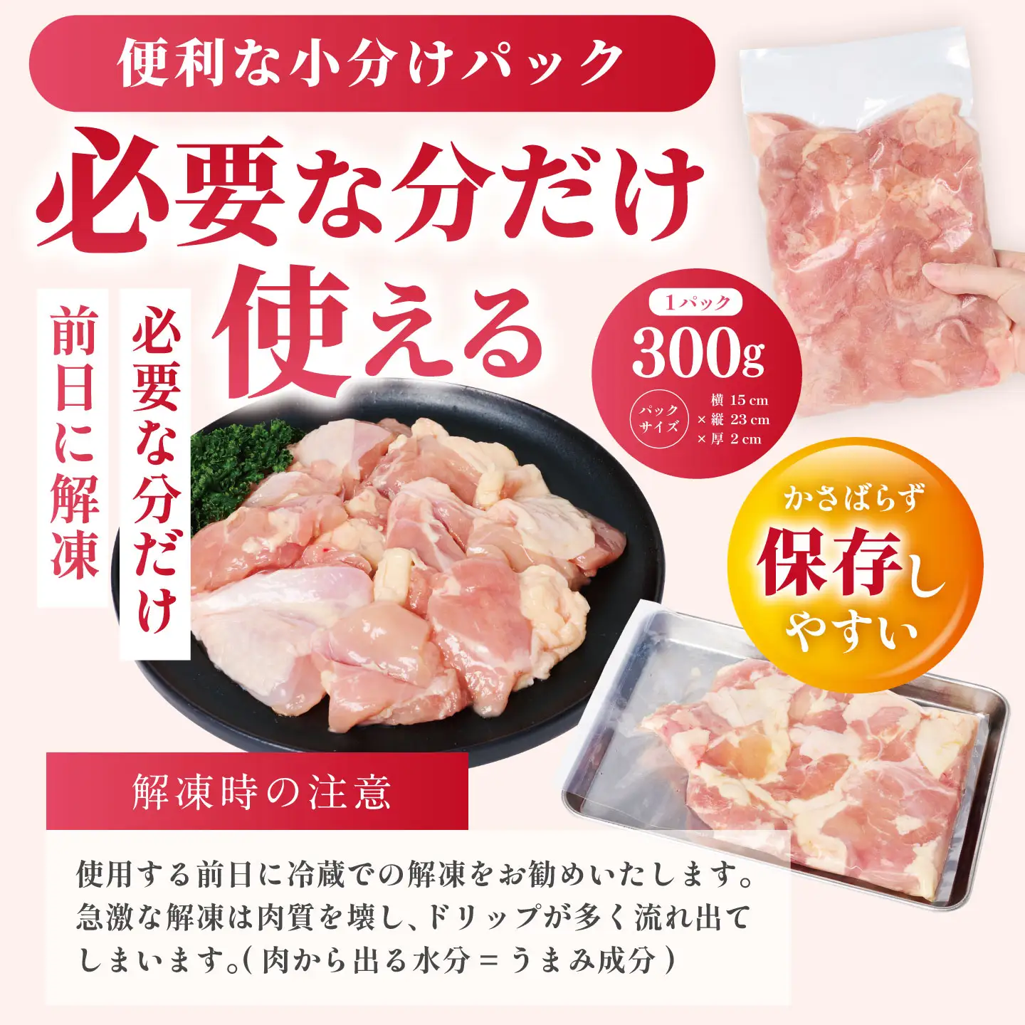 鶏肉 九州産 若鶏 もも 切身 合計1.8kg（300g×6袋） 鶏肉