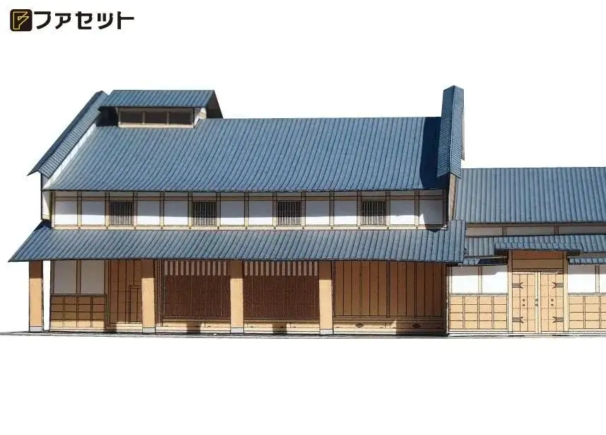 1259 中山道 鵜沼宿脇本陣ペーパークラフト