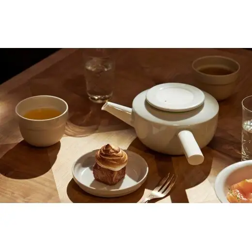 1616/ CMA Tea Cup Earth Grey 2個セット【1616/arita japan】有田焼 セシリエ・マンツ 北欧 デンマーク 食器 器 うつわ ティーカップ カップ グレー シンプル スタッキング シック モダン ギフト A12-238