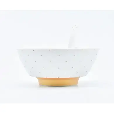 有田焼 究極のラーメン鉢ペア（レンゲ付）七宝繋ぎ【まるぶん】食器 器 うつわ 磁器 陶磁器 麺鉢 ラーメン鉢 丼 丼ぶり どんぶり ペア セット モノトーン シンプル おしゃれ A70-193