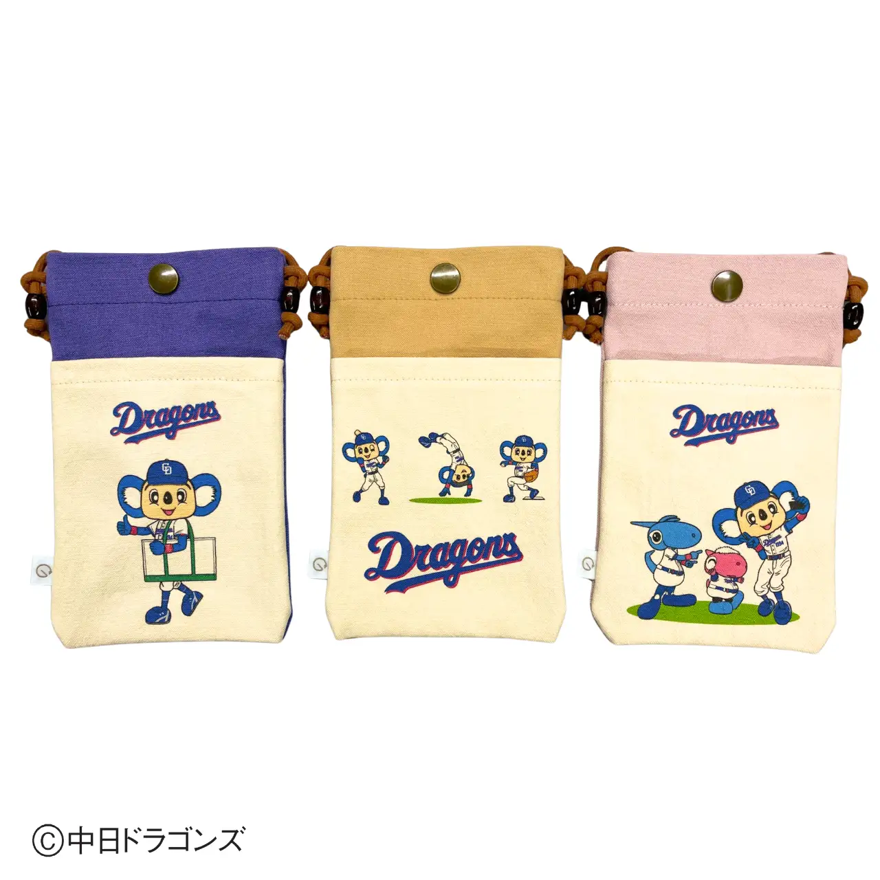 【中日ドラゴンズとのコラボアイテム】のこり染×ドアラスマホショルダー26 ウーロン