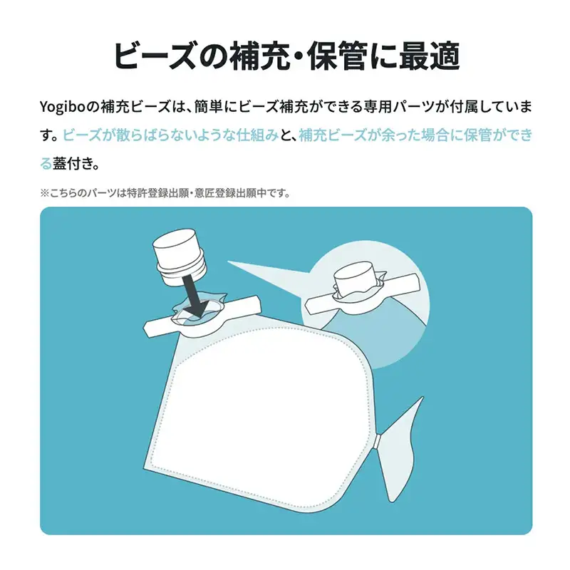 Yogibo 補充1500g 87L ヨギボー 補充 ヨギボー補充用ビーズ | 大阪府