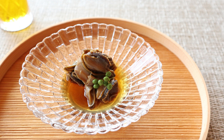 206　伊勢せきや　美しくに　扇　アワビ 貝 だし つぼやき ギフト 自宅