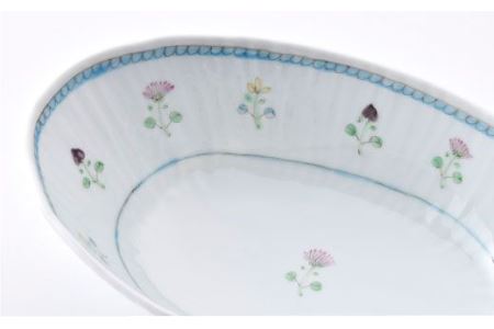 【波佐見焼】花ごよみ 楕円鉢 ボウル 小鉢 2個セット 食器 皿 【藍水】 [GB20]  波佐見焼