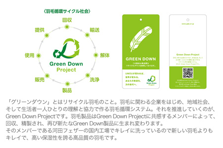 【河田フェザー使用】 羽毛 掛けふとん ECO ホワイト ダブルロング 190×210 ECOダウン フェザー 高級 ふとん 布団 フトン 寝心地 品質 高級 ホテル 掛け布団 日本製 河田フェザー 羽毛布団 睡眠 エコ ダブル 清潔 Z1