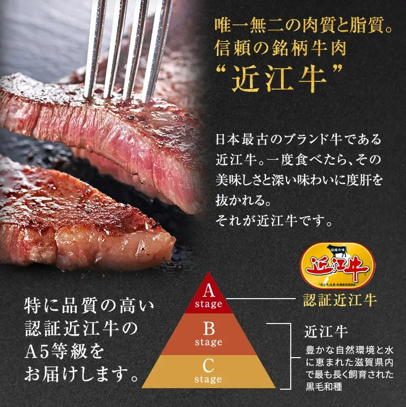 【近江牛 西川畜産】A5ランク雌牛 サーロインステーキ180g×2 ふるさと納税 a5 牛肉 お肉 ブランド牛