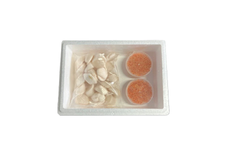 いくら醤油漬け100g×2P、ほたて貝柱500g×1P C-70041