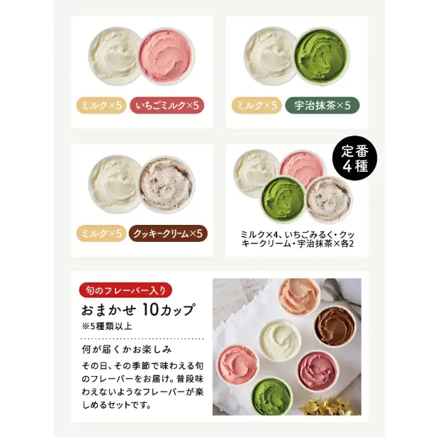 おまかせフレーバー】【累計1.8万個突破！】アイスクリーム詰め合わせ