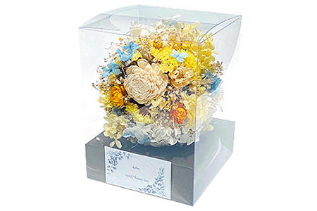 ドライフラワー＆プリザーブドフラワーボール：B180-037