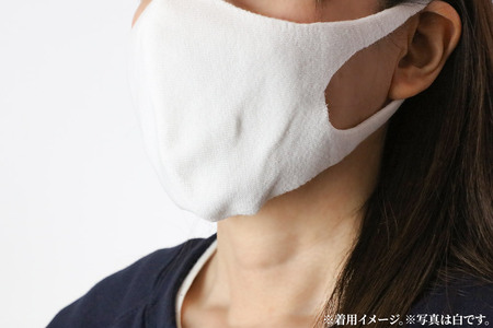 オーガニックコットン使用の洗ってくりかえし使える立体ニットマスク（ベージュ）日本製 洗える 