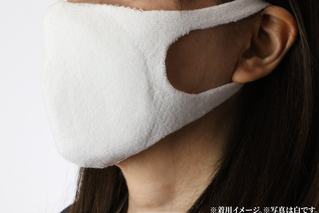 クールマックス使用の洗ってくりかえし使える立体速乾ニットマスク 2枚セット（白・黒 各色1枚）日本製 洗える 吸汗