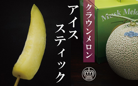 【定期便】クラウンメロン　アイススティック10本入（6か月連続お届け） 果物類 メロン青肉 シャーベット 6ヶ月 6回 