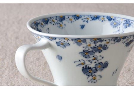 【陶器市特集】【波佐見焼】花しだれ ティーカップ 2個セット マグカップ スープマグ 陶器 食器 皿 【一夢窯】 [ZD06] 波佐見焼