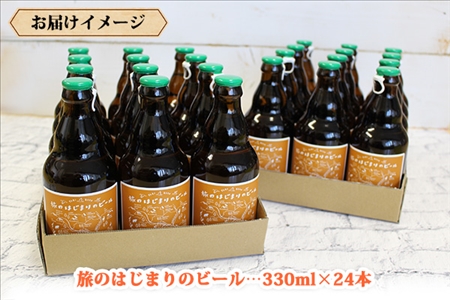 北海道  旅のはじまりのビール 330ml×24本セット ビール クラフトビール 地ビール 酒 お酒 麦酒 beer HOTEL NUPKA プレゼント 手土産 贈り物 ギフト gift お取り寄せ 送料無料 十勝 士幌町【L09】