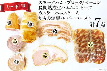 ハム ソーセージ 詰め合わせ プレミアムセット 7種 約1.02kg [デリカテッセン アーチャン 埼玉県 小川町 200]