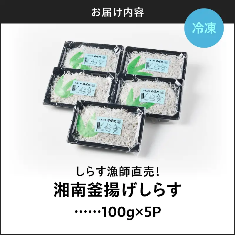 しらす漁師直売！「湘南釜揚げしらすセットA」 M050-001 魚 冷凍