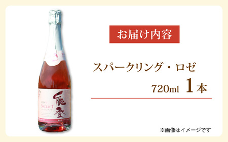 直売店限定品をふるさと納税で！ 能登ワイン　スパークリング・ロゼ | お酒 ぶどう 