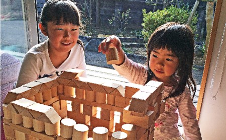積み木 木こりの積木ランド L 日本製 おもちゃ 玩具 知育 子供 ひのき 工芸 工芸品 名前 刻印 ギフト プレゼント 贈答 贈答用 贈答品 贈り物 お祝い 静岡 静岡県 島田市 ネームなし
