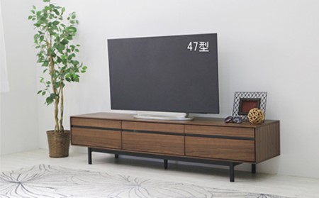 【開梱・設置】ロゼッタ 180cm テレビボード（ウォールナット）　AX063
