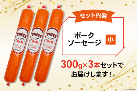 FD191 雲仙ハム ソーセージ 小300g×3本[長崎県 島原市] | 長崎県島原市