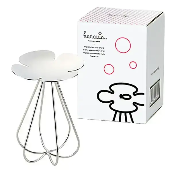 [ハナウタ] おしゃれなステンレス製キッチン用品 アクセサリースタンド シルバー 燕三条製【011P003】