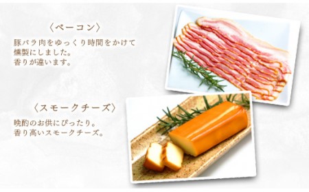 【齋藤精肉店】こだわりの燻製ひろし燻ハム・ソーセージ６種セット 詰め合わせ 手作り 自家製 ベーコン スモーク チーズ ヒレハム フライッシュケーゼ ロースハム 国産 宮崎県延岡市 冷蔵 送料無料 N0101-YZA360