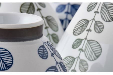 【波佐見焼】ミント くらわんか 茶碗 どんぶり 各2色 計4点セット 食器 皿 【新生和】 [DE03] 波佐見焼