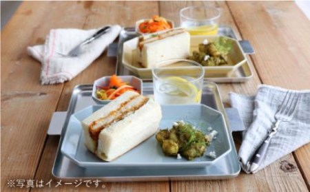 【波佐見焼】八角 プレート L うす瑠璃2枚セット 皿 食器 プレート 【和山】 [WB73]  波佐見焼