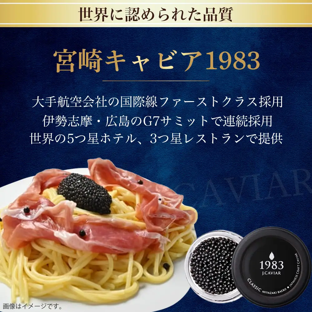 【国際線ファーストクラス採用】宮崎キャビア1983 バエリ 20g