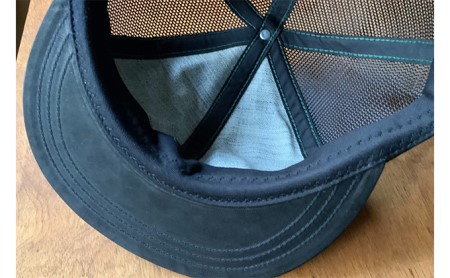 ちょっと大きめレザーメッシュキャップ ファッション小物 帽子  ネイビー
