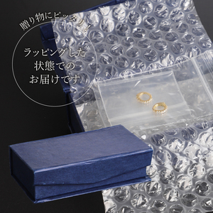 K18ハーフエタニティダイヤイヤリング EA-1043