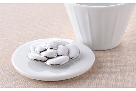 【波佐見焼】カメリア アミューズカップ（L）2個セット（プラチナ） 食器 皿 【丹心窯】 [AB25]  波佐見焼