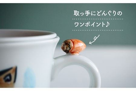 【陶器市特集】【波佐見焼】animal 蓋付き マグカップ 2個セット 食器 皿 【作家はな・工房紫明】【陶藤】 [BE15]  波佐見焼