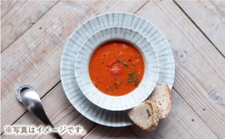 【波佐見焼】Shabby chic style ボウル 2枚セット グレー カレー皿 スープ皿 食器 食器 皿 【和山】 [WB76]  波佐見焼