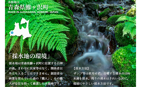 【定期便　年4回お届け！！】白神山地の水 500ml×24本