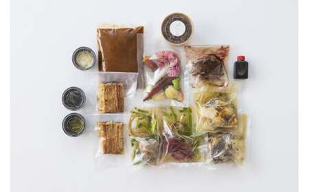 【配送日指定必須】村産食材の料理セット 名店直送「おうちでろっかん」 2人前セット A-MT-A02A