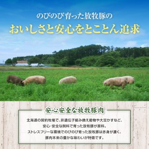 北海道産放牧豚 しゃぶしゃぶ肉（ロース・モモ）セット ×2セット【12000502】