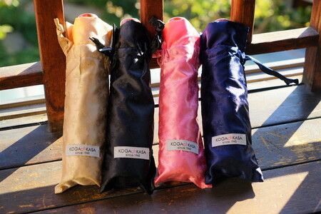 雪華模様の折り畳み傘（サイズ55cm）カラー：ピンク _BL04