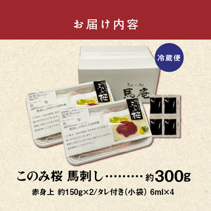 このみ桜 馬刺し 赤身上 〔Ah001〕