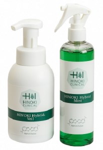 室内用ミストスプレー ヒノキハイブリットミスト（300ml×1本）＆泡状ハンドローション ハイブリッドヴェール（400ml×1本）
