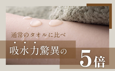 世界最高峰のタオル nei バスタオル 2枚（グリーン）