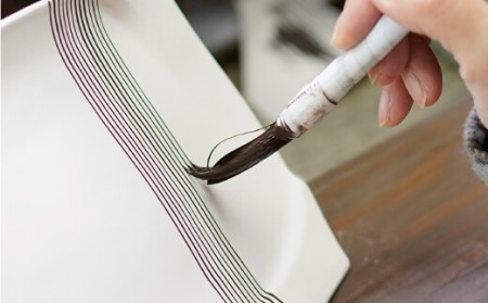 【陶器市特集】【波佐見焼】ハーフラインシリーズ 正角皿 5枚セット ケーキ皿 取り皿 食器 食器 皿 【まるしん】 [WD26]  波佐見焼